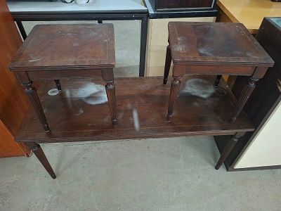 Antique 3 Piece Table Set