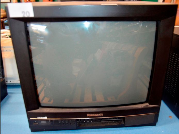 PANASONIC 54cm COLOUR TV [Switches on, untested further] ### LICENCE PLEASE ###