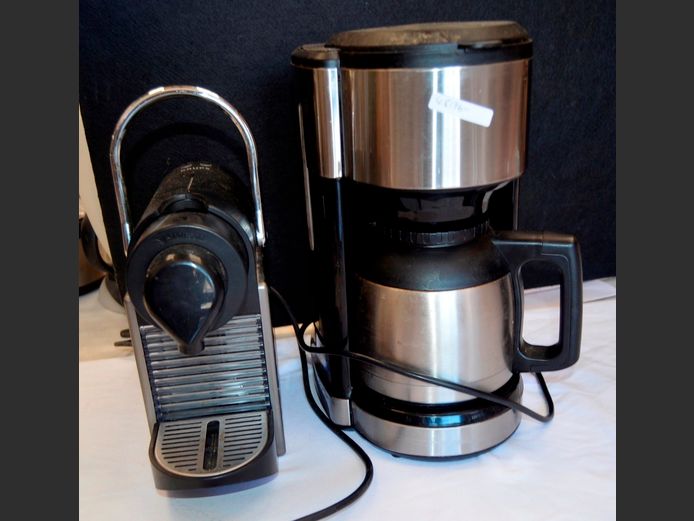 ESPRESSO MACHINE & A SILVER CREST COFFEE PERCOLATOR [Switch on, untested further]