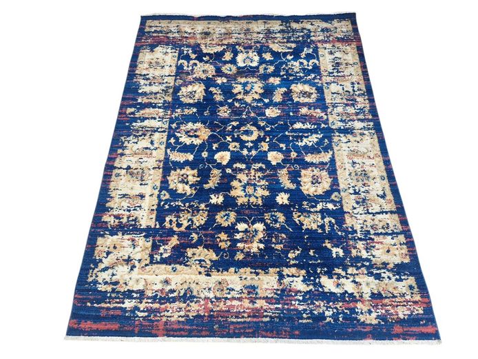 Oriental Wave Navy Vintage Rug