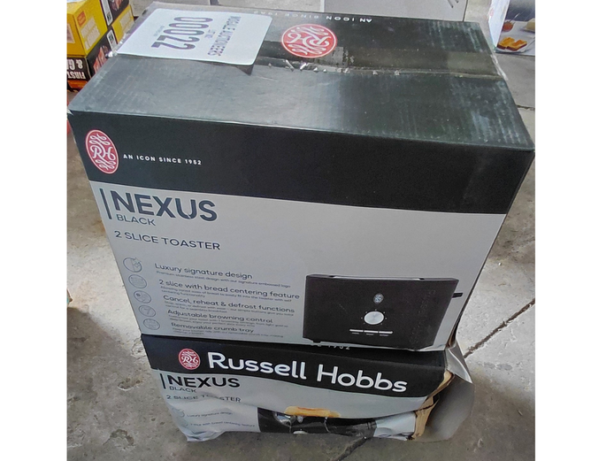 LOT OF 2 RUSSELL HOBBS NEXUS 2SLICE TOASTERS 
