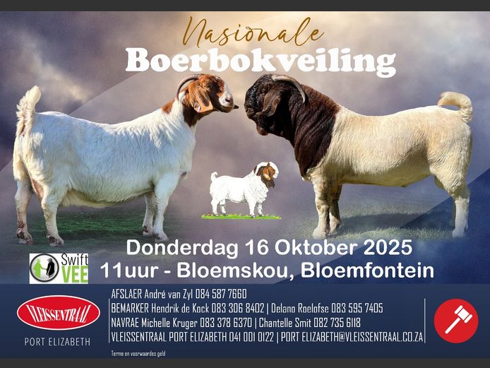 NASIONALE BOERBOK VEILING