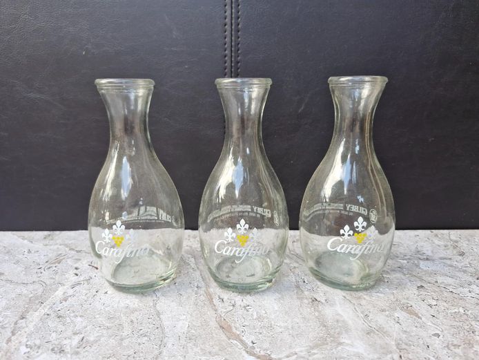 Vintage Carafino Glass Wine Carafes