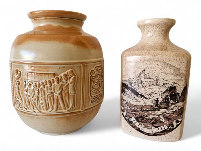 Vintage Ceramic Cookie Jar & Decanter