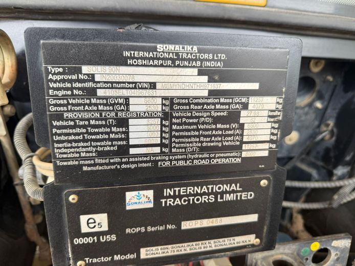 2021 Landini Solis 90N 4WD Cab