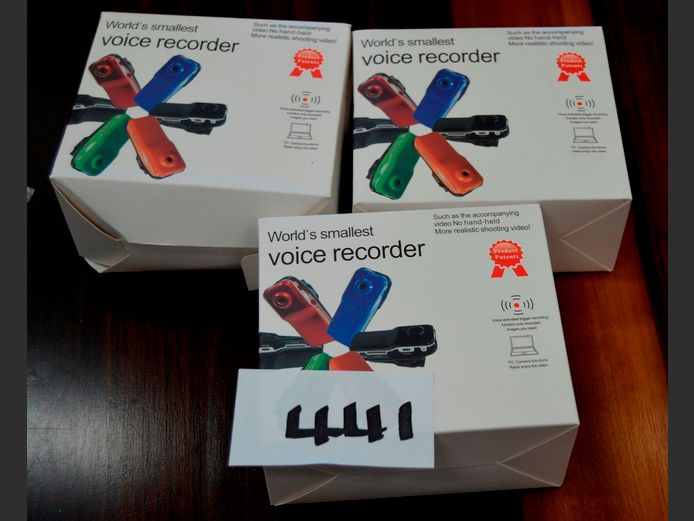 LOT OF 3: WORLD'S SMALLEST VOICE RECORDERS [Untested]