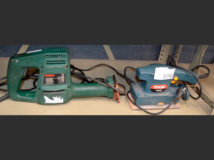 BOSCH JIGSAW & RYOBI SANDER [Switch on, untested further]