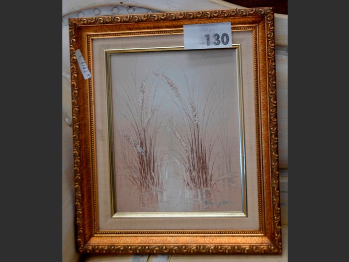 GILT FRAMED & SIGNED OIL ON BOARD "LANDSCAPE", 24 x 19cm