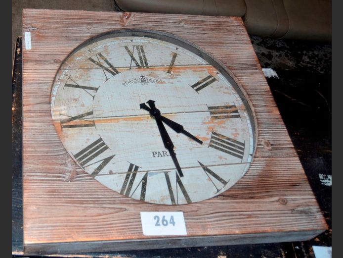 "PARIS" WALL CLOCK, 50 x 50cm