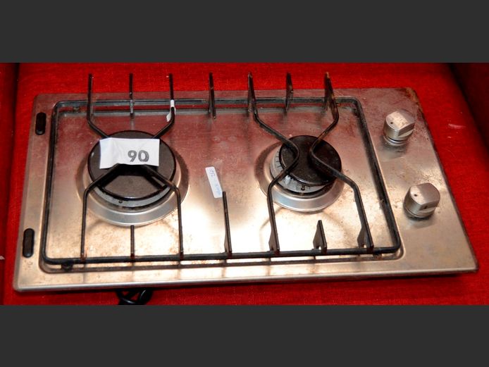 WHIRLPOOL 2-BURNER GAS HOB, 51 x 29cm [Untested]