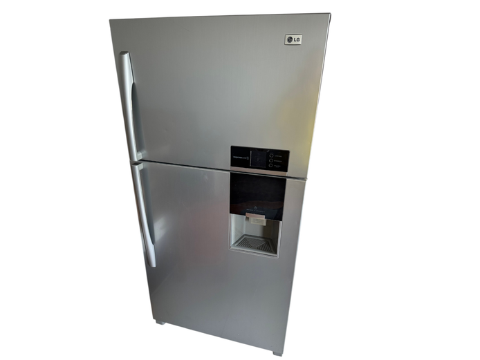 LG Express Cool Metallic Double-Door Refrigerator-Freezer (GR-B712YLP) with Water Dispenser