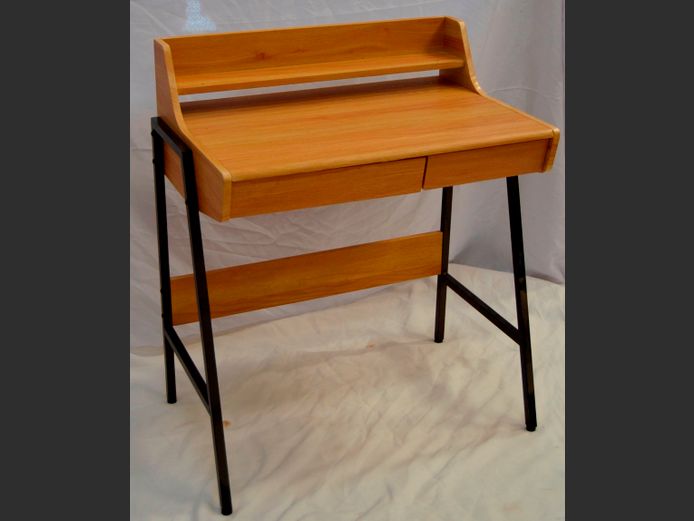 OAK 2-DRAWER STUDENT'S DESK, 73 x 48 x 89cm