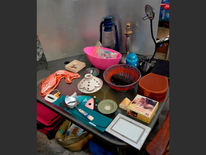 LANTERN, BEADED BASKET, DESK LAMPS, etc