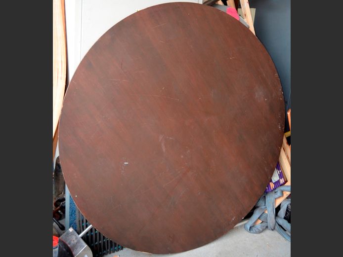 IMBUIA FINISH CIRCULAR TABLE TOP ONLY, 165cm Diameter