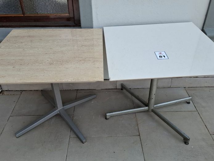 2 x Square tables