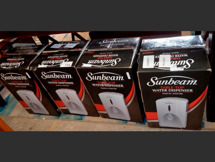LOT OF 4: SUNBEAM WATER DISPENSERS [Faulty]