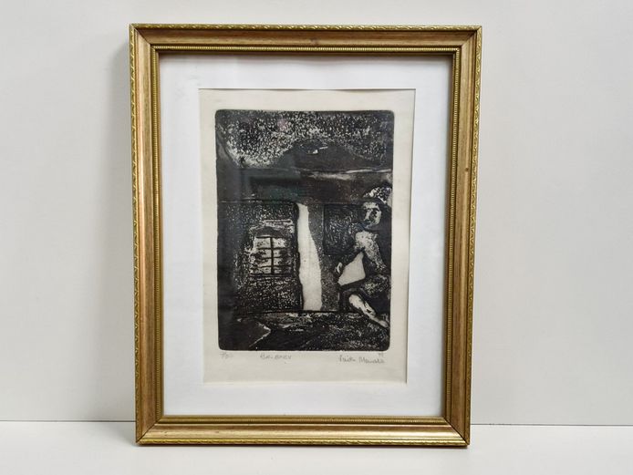 1978 Limited Edition Monochrome Etching “Run Baby” | Signed