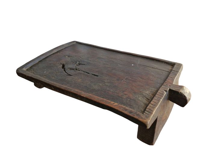 Early 20th Century Ethiopian Hand Carved Coffee Tray