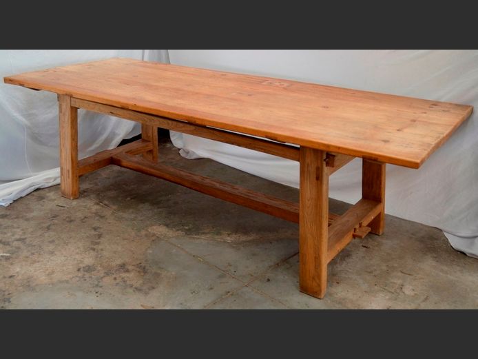 ANTIQUE OAK CHINESE TABLE, 252 x 99 x 78cm
