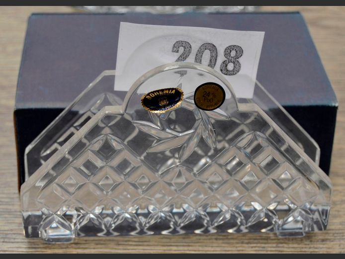 BOHEMIA CRYSTAL NAPKIN HOLDER