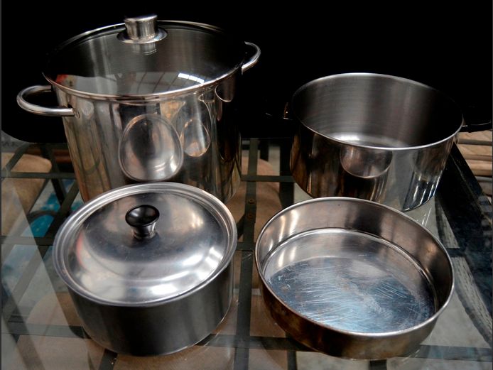 STAINLESS STEEL PASTA POT WITH LID, etc