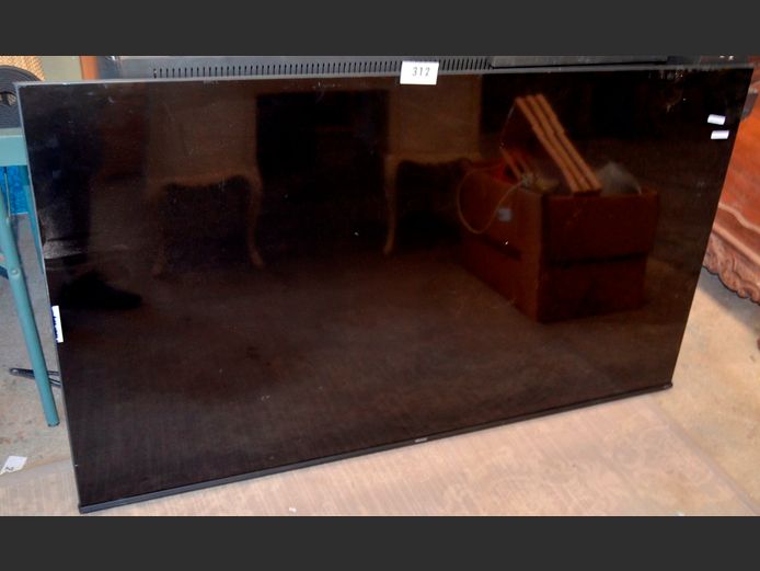 HISENSE 65" L.E.D. TV [Switches on, untested further, screen cracked] ### LICENCE PLEASE ###