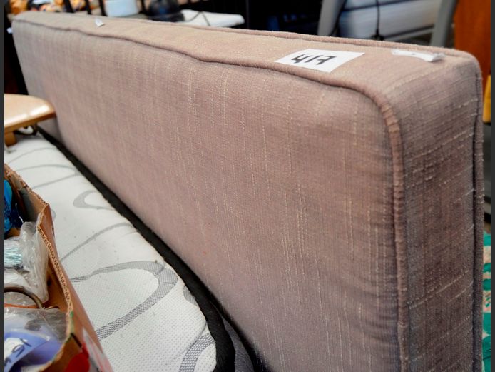 LIGHT BROWN UPHOLSTERED HEADBOARD