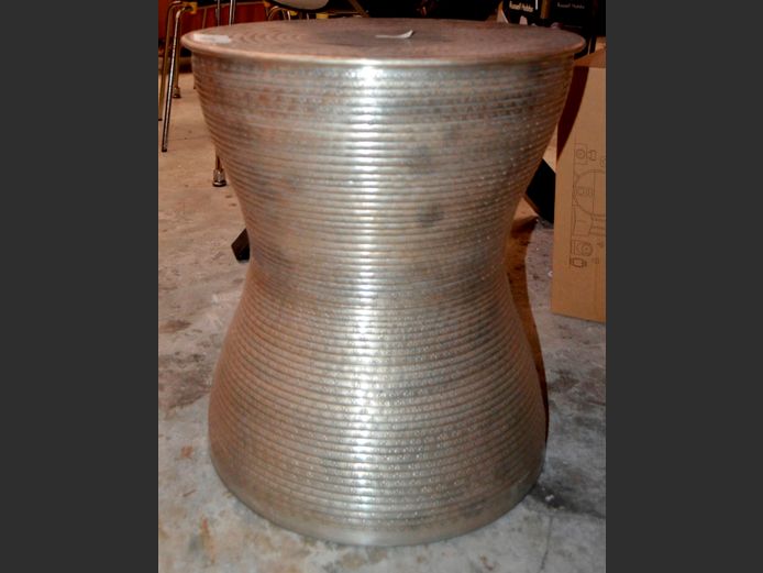 "MIZA" METAL SIDE TABLE, 43cm Diameter x 48cm High