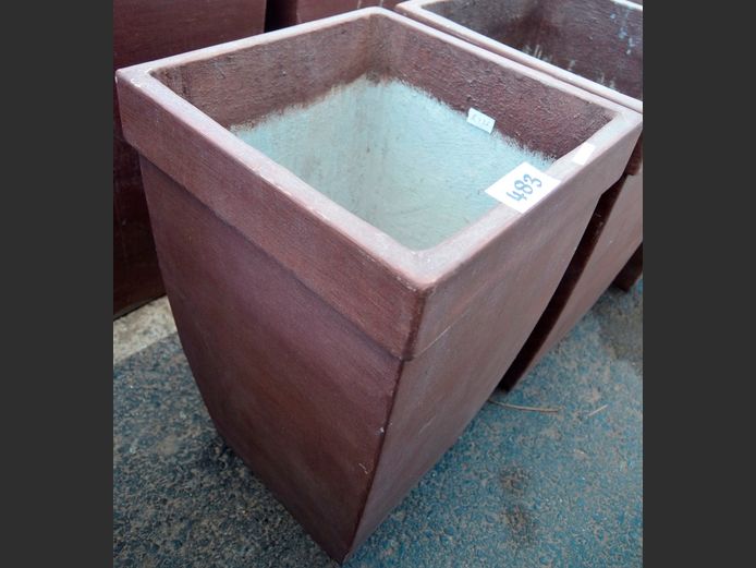 TAPERED PLANT POT, 41 x 41 x 62cm
