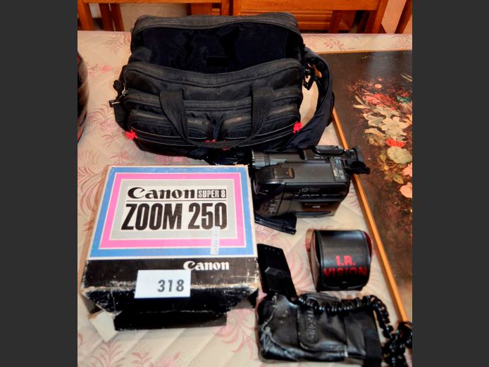 HANDYCAM & CANON ZOOM 250 LENS [Untested]