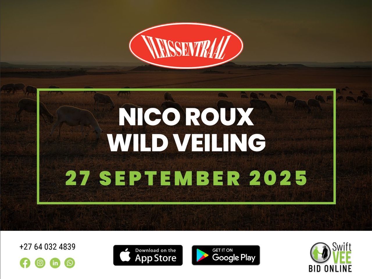 NICO ROUX WILD VEILING | SwiftVEE | South Africa’s Leading Online ...