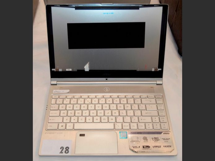 MSI PRESTIGE CORE i5, 8th GENERATION 13" LAPTOP [Untested, No charger, Screen needed]