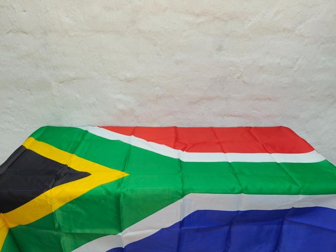 Large Textile South African National Flag