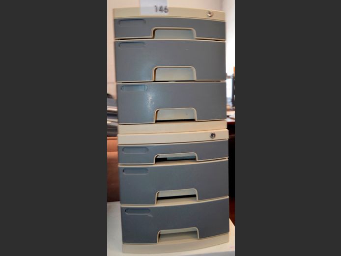 LOT: 2 x BUDDI FILERS, 39 x 30 x 32cm