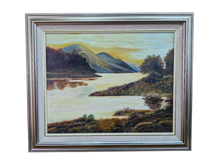 W.M. Davis Original Landscape Oil Painting