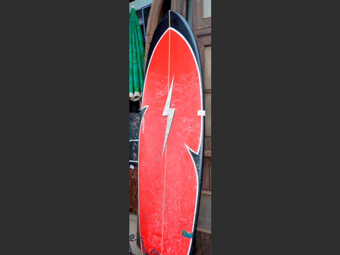 MAT RED SURFBOARD, 210cm Long