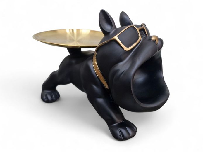 French Bulldog Butler Resin Figure