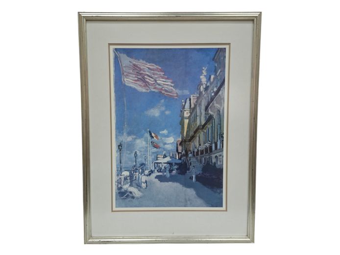 Framed Fine Art Print: Hôtel des Roches Noires, Trouville by Claude Monet
