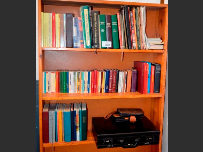 ASSORTED BOOKS, BRIEFCASE, etc