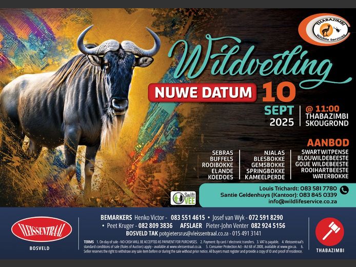 THABAZIMBI WILDLIFE SERVICES WILDVEILING 