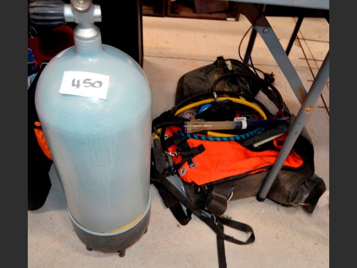DIVE CYLINDER, BC, REGULATOR, etc [Condition unknown]