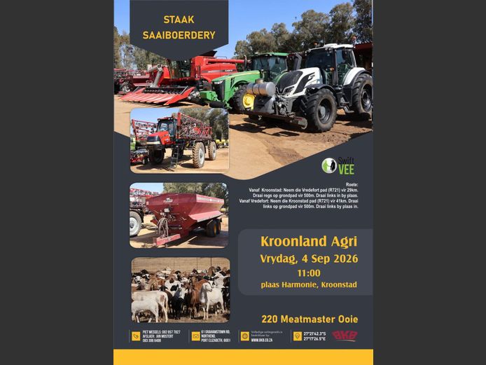 KROONLAND AGRI STAAK SAAIBOERDERY VEILING