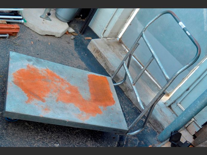 FLAT BED GOODS TROLLEY [Rusty]