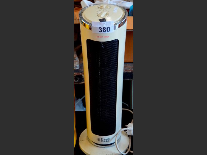 RUSSELL HOBBS TOWER FAN HEATER, 57cm High [Switches on]