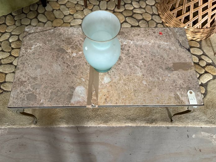 Brass & Marble Table 
