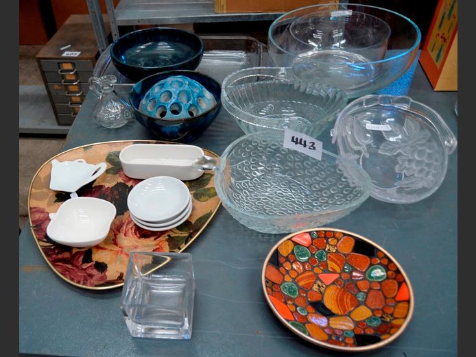 GLASS BOWLS, SAUCE BOWLS, SNACK PLATTER, etc