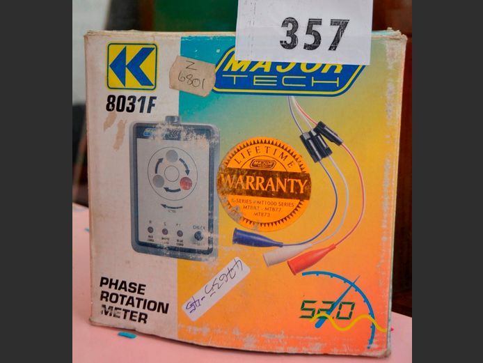 MAJOR TECH 8031F PHASE ROTATION METER [Untested]