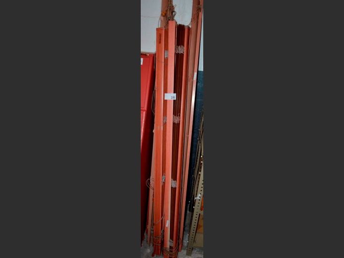 LOT OF 7: BROWN ALUMINIUM BLINDS, 155cm Long