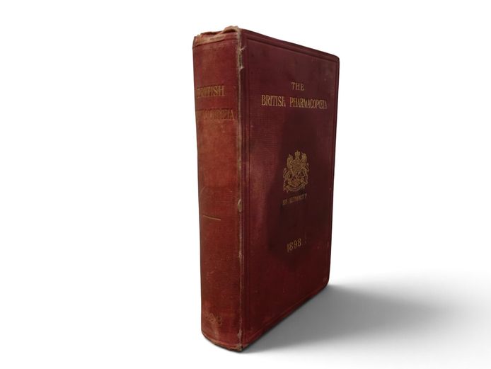 Antique 1898 First Edition The British Pharmacopoeia Hardcover Book