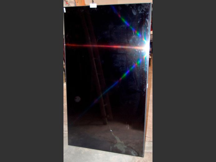 SAMSUNG 75" L.E.D. TV [Untested, screen cracked] [#: 429160671] ### LICENCE PLEASE ###